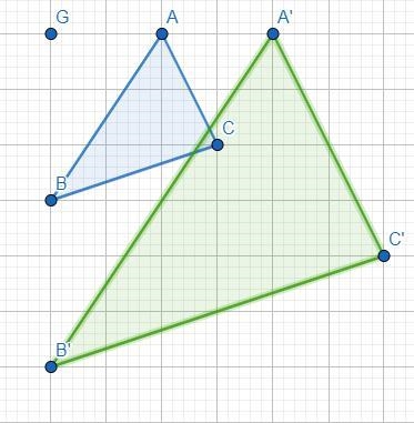 Dilate abc from G using a scale factor of 2-example-4