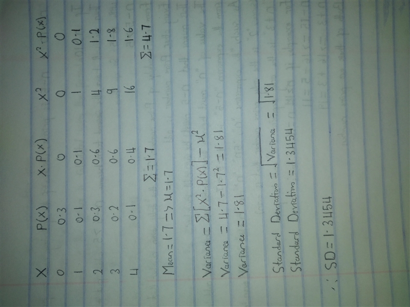 The county highway department recorded the following probabilities for the number-example-1