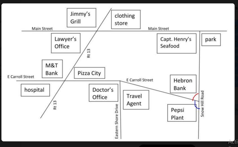 If the corner that the Hebron Bank is located onmeasures 85°, what is the measure-example-1