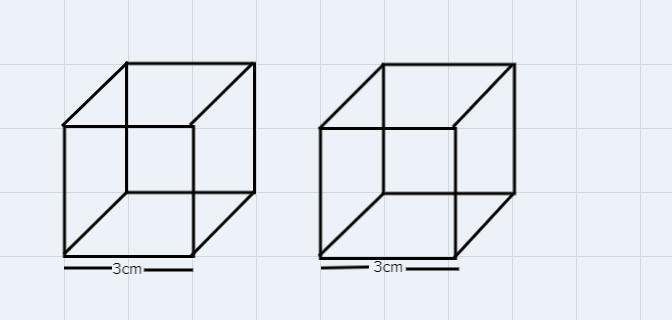 two identical number cubes are shown in the picture The Edge length of each number-example-1