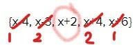 Consider the following data set where “x” is a positive integer: {x+2, x+4, x-4, x-example-1