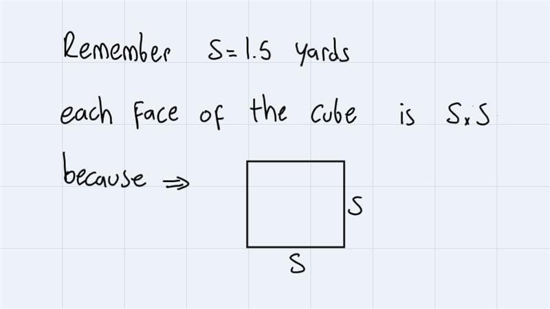 If s = 1.5 yards, what is the volume of the ice sculpture?-example-2