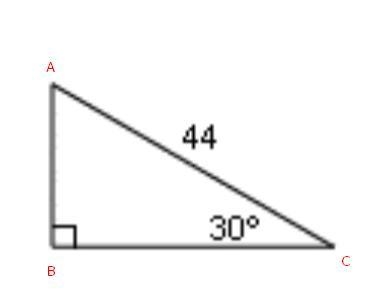 What is the length of the side opposite the 30° angle? Explain your reasoning.-example-1