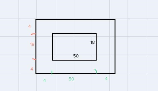 Bill is building a wrap-around deck on his house that measures 50 meters by 18 meters-example-1