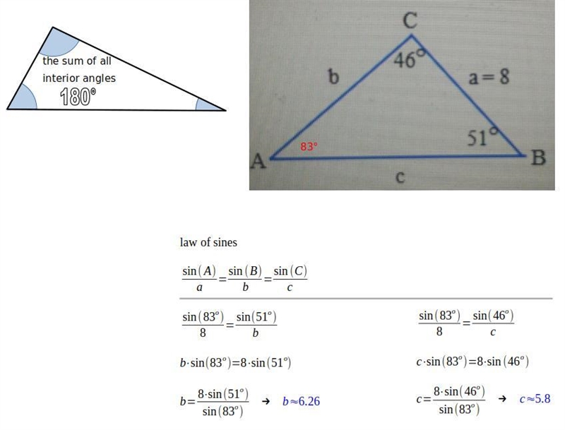 Anyone know this?? it’s finding the sine of a triangle!!-example-1