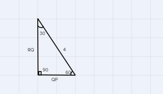 Help finding the missing side lengths for RQ and QP-example-1