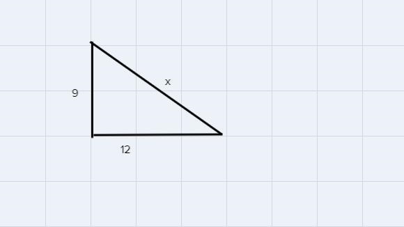 The lengths of the legs of a right triangle are given. Find the hypotenuse.a = 9, b-example-1