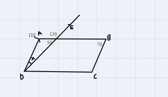 Ray DE passes through the vertex of-example-1