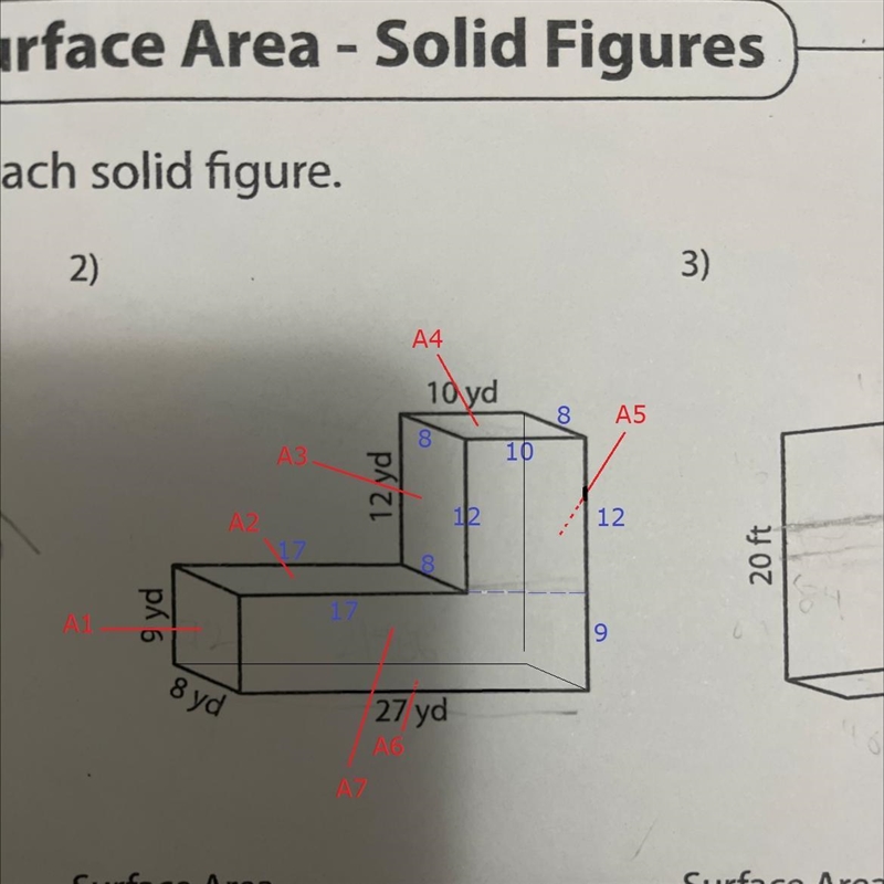 I need help finding the surface area of this shape-example-1