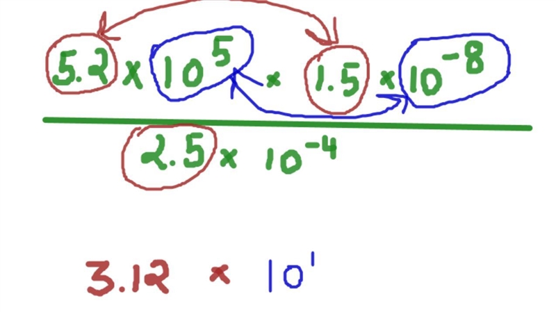 30 POINTS URGENT! Write the expression as a number in scientific notation. the quantity-example-1