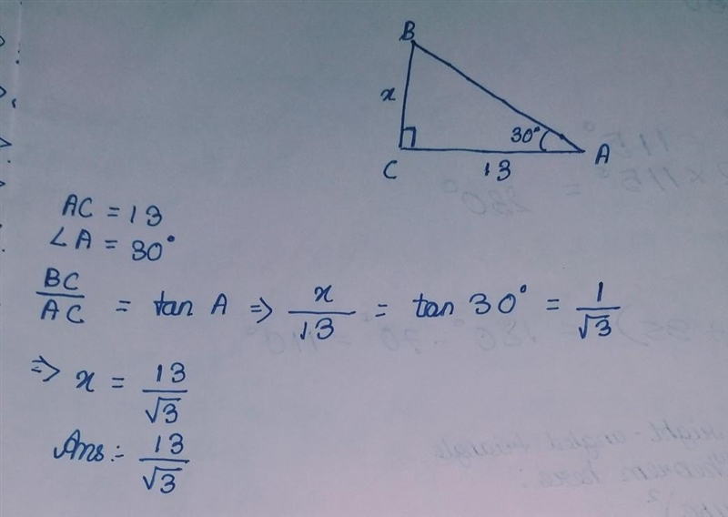 Find the missing side for each triangle below-example-1