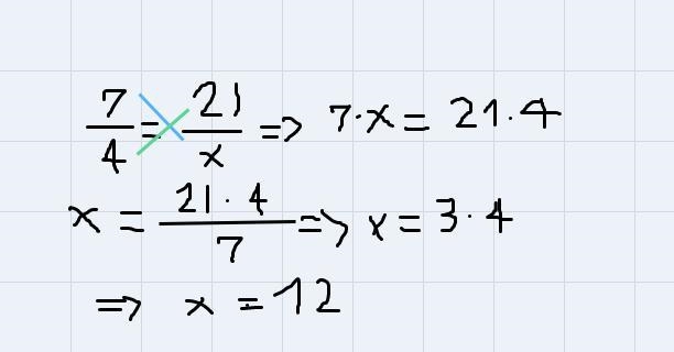 TASK 7. a. Solve one proportion using properties of equality. Solve the other using-example-2