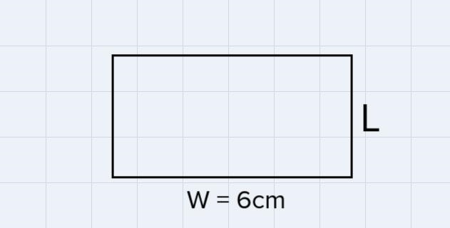 The width of the rectangle below is 6 cm, and its perimeter is 42 cm. What is its-example-1