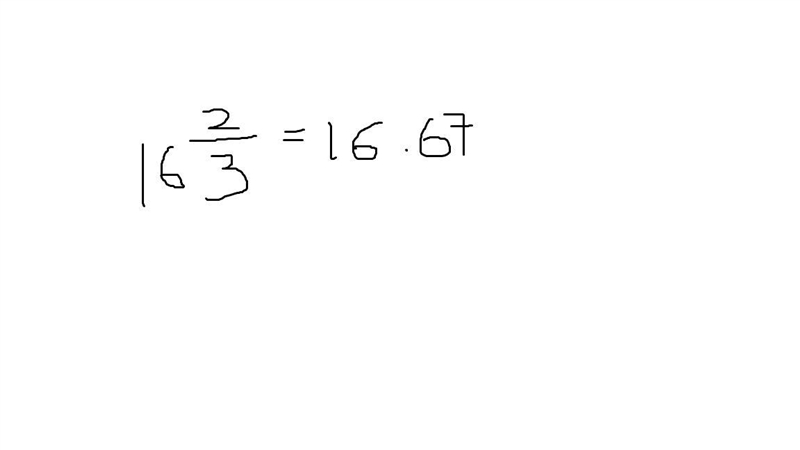 16 2/3 is the same as-example-1