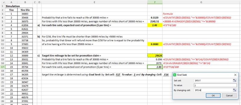 Offered to refund some money if the tire fate to reach 30,000 mies before the tire-example-1