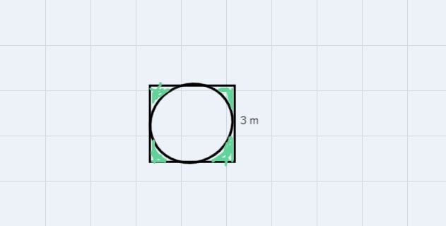 the figure shown below was created by placing a circle inside a square where their-example-1