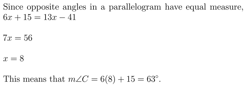 Quadrilateral ABCD is a parallelogram.. please help-example-1