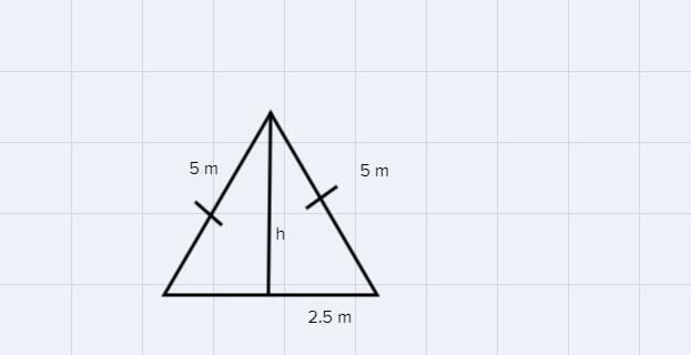 what is the value of right triangle pyramid whose is base is 5 meters on each side-example-1