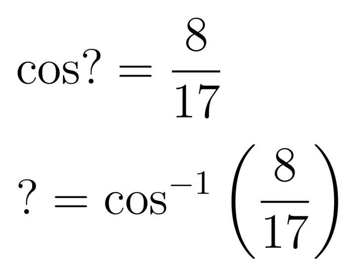 Use trigonometric rates to find the missing angle.-example-1