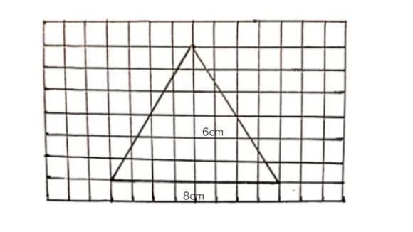 Draw a triangle that has an area of 24 square units. Explain or show how youknow the-example-2