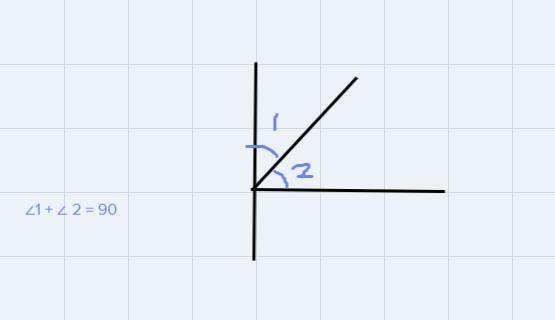 C) 1) if Z1 and 22 are complementary angles, and mZ1 = 74°; find m22.-example-1