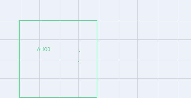 Angelo drew a large square with an area of 100 square units. If he divided the large-example-1