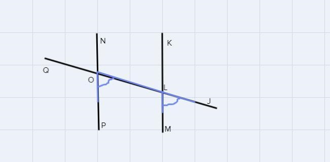 KM and NP are parallel lines.Which angles are corresponding angles?Options:a)-example-3