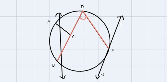 Find tangent, inscribed angle, chord-example-3