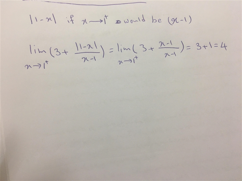 I’m having trouble figuring out how to find the limit of this function algebraically-example-1