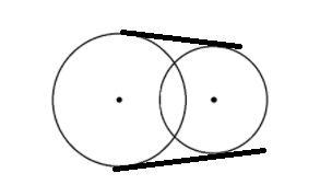 What is the total number of common tangents that can be drawn to the circles?A. 2B-example-1