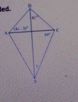 Using the kites at the right, find x and y. show all your work in the space provided-example-1