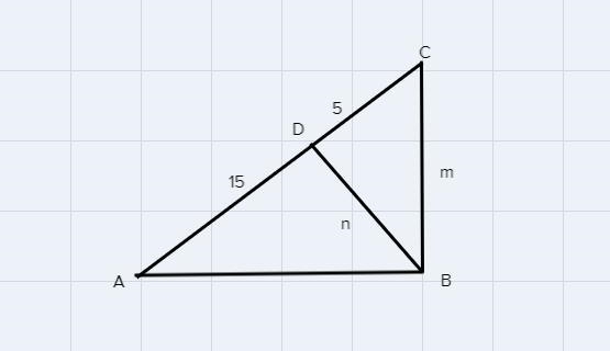 What is the measure of m?5m15nmm = [ ?]Give your answer in simplest form.Enter-example-1