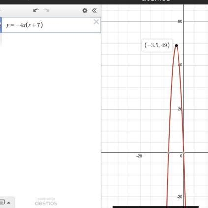 I JUST need the vertex of the parabola, thank you-example-1