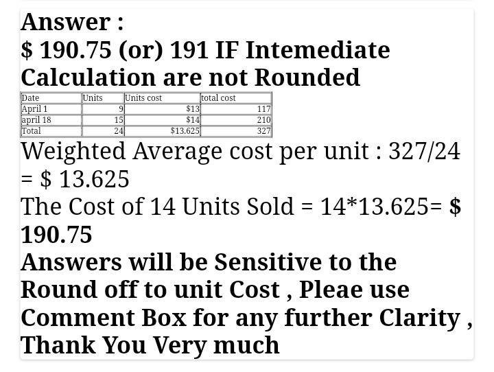 A company uses a periodic inventory system. On April 1, the company had 9 items of-example-1