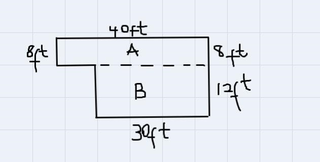 How do you find the area and how much tile he needs ?-example-1