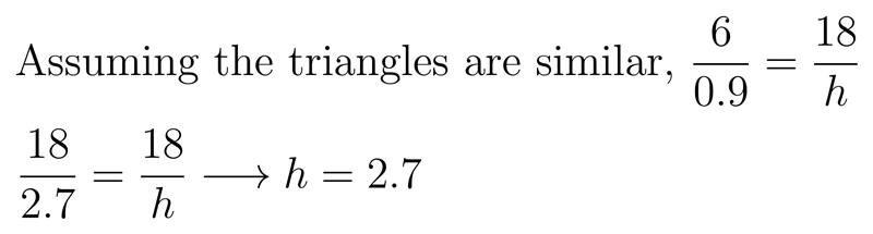 Determine the value of h-example-1