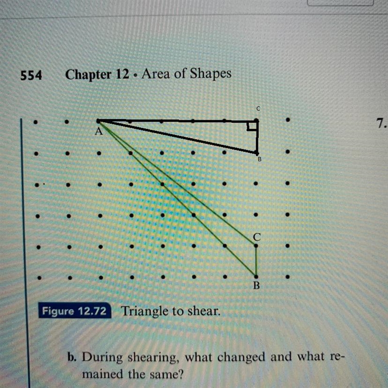 5.) a) make a drawing to show the result of sharing the triangle and figure 12.72 into-example-1