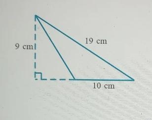 Area of a triangle Find the area of the triangle below. Be sure to include the correct-example-2