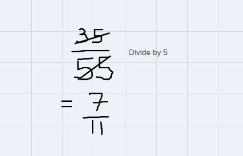 Simplify the ratio 35 to 55-example-2