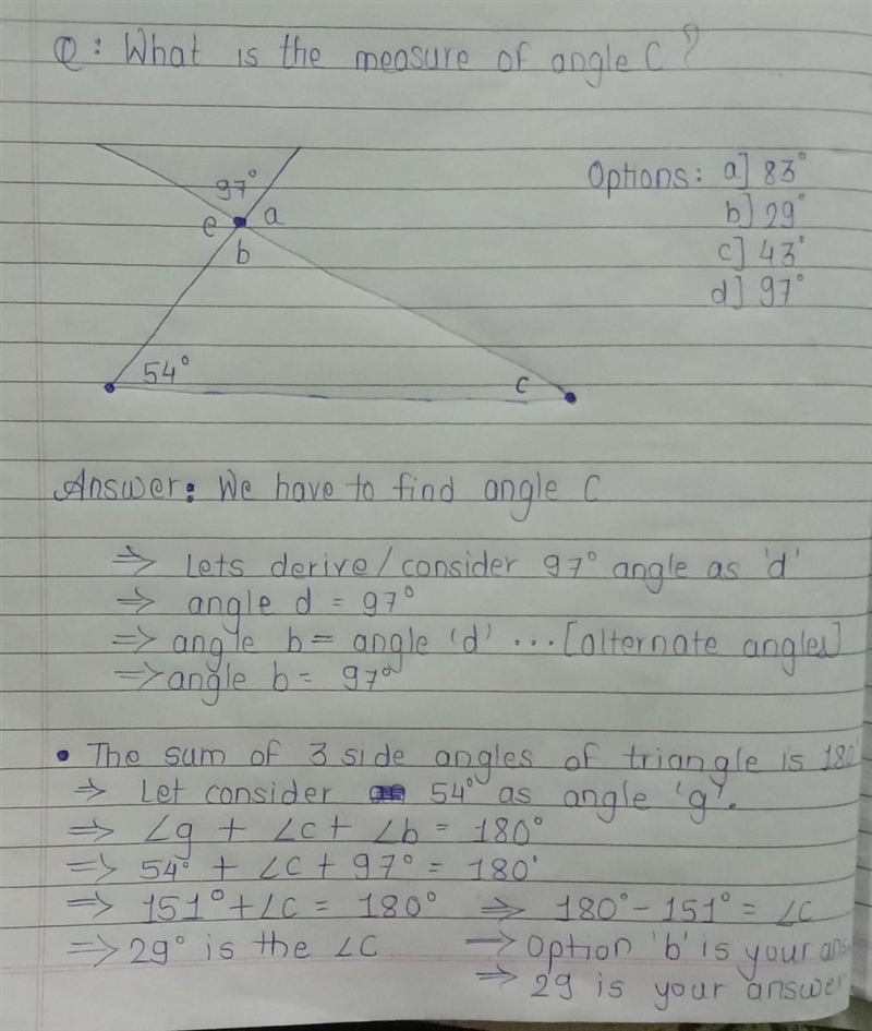 What is the measure of angle c?-example-1