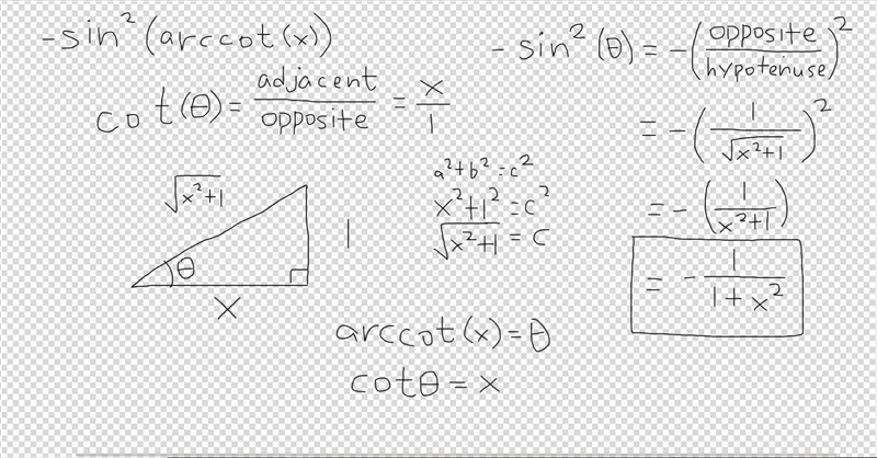 Use the inverse function-inverse cofunction identities to derive the formula for the-example-1