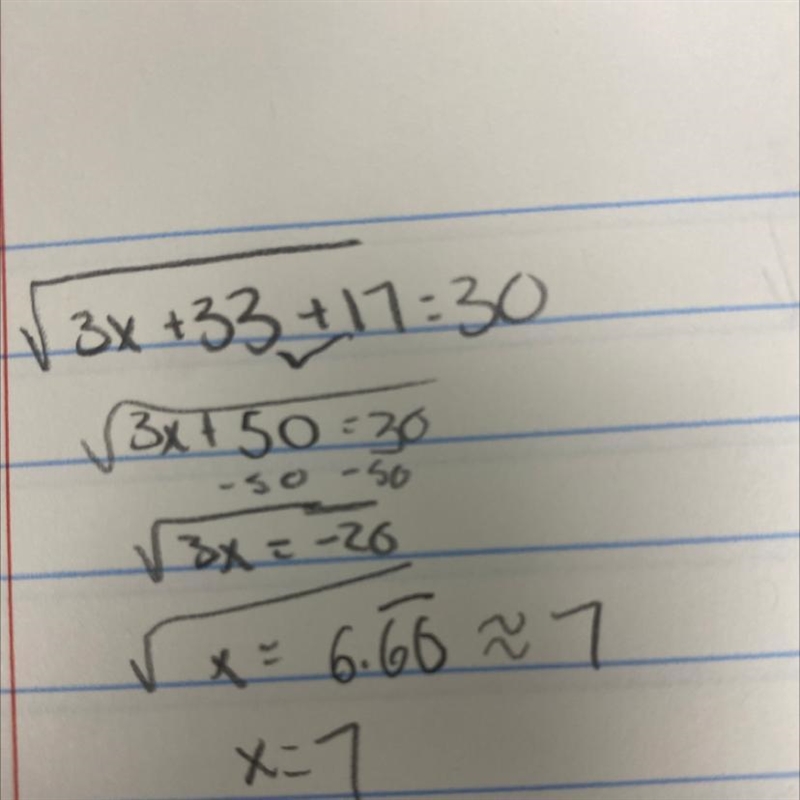 \sqrt{3x+33+17=20-example-1