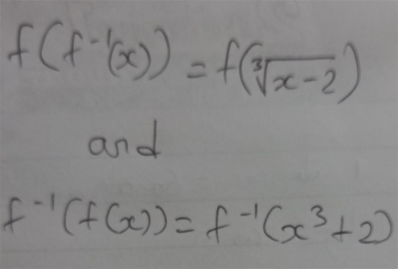 The function f(x)=x^3+2 is one to one Find part B-example-1