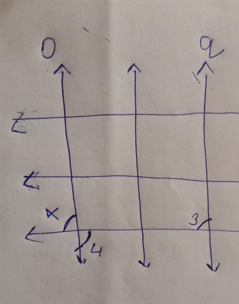 From this diagram, select the pair of lines that must be parallel if 24 = 23. If there-example-1