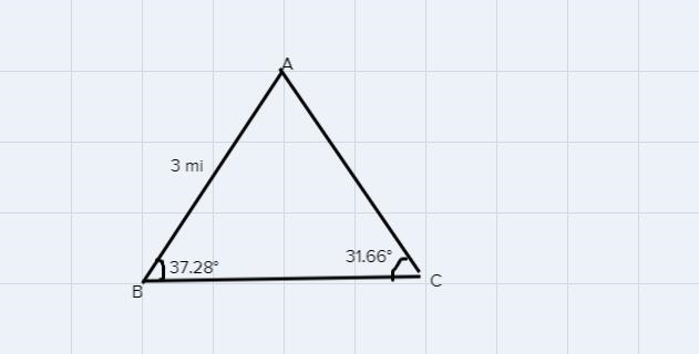 2) find the length of side a 3) find the length of side b-example-1