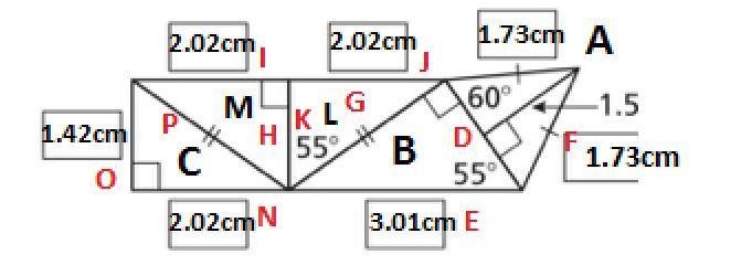 Find the perimeter of the figure shown. Round your answer to the nearest centimeter-example-1