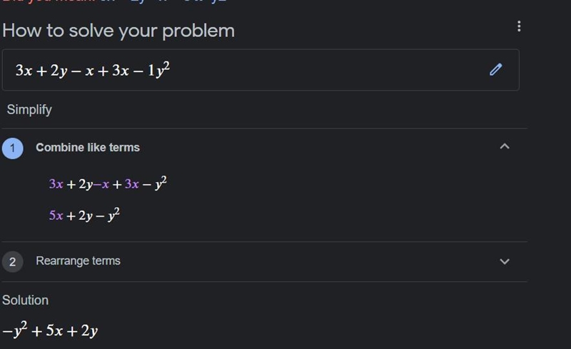 3x + 2y - x + 3x -y2 25 points please answer-example-1