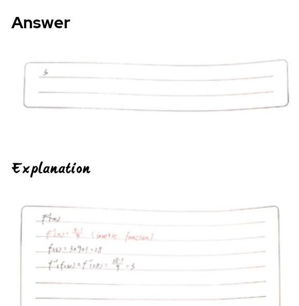 If f(x) = 9x + 1, find f–1 (f (3)). 0.44 12.32 3 28-example-1