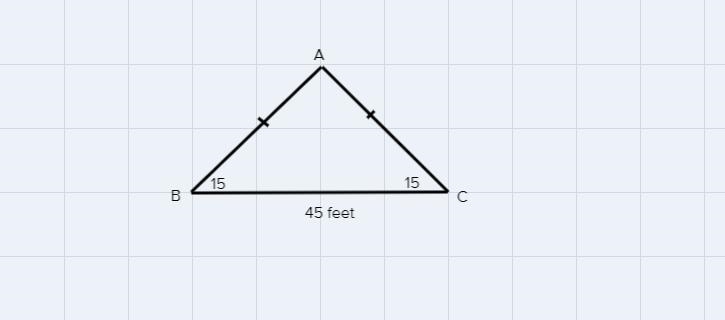 Find the length of the sloping side of the roof. Give your answer to the nearest foot-example-1