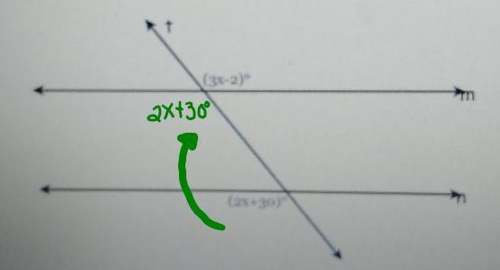 Given m|n, find the value of x. (3x-2) ( 2x=20-example-1